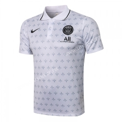 2021-2022 Nike PSG White (ink jet ）Thailand Polo Shirts-815