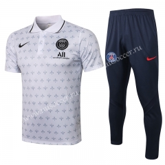 2021-2022 Nike PSG White (ink jet ）Thailand Polo Uniform-815