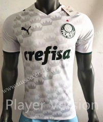 Player Version 2021-2022 SE Palmeiras Away White Thailand Soccer Jersey AAA