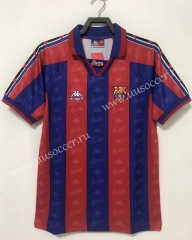 96-97 Retro Version Barcelona Home Red & Blue Thailand Soccer Jersey AAA-811