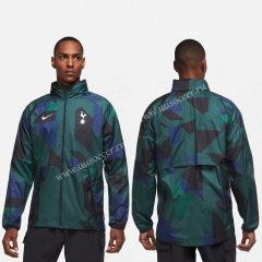 2021-2022 Tottenham Hotspur Green Trench Coats With Hat-WD