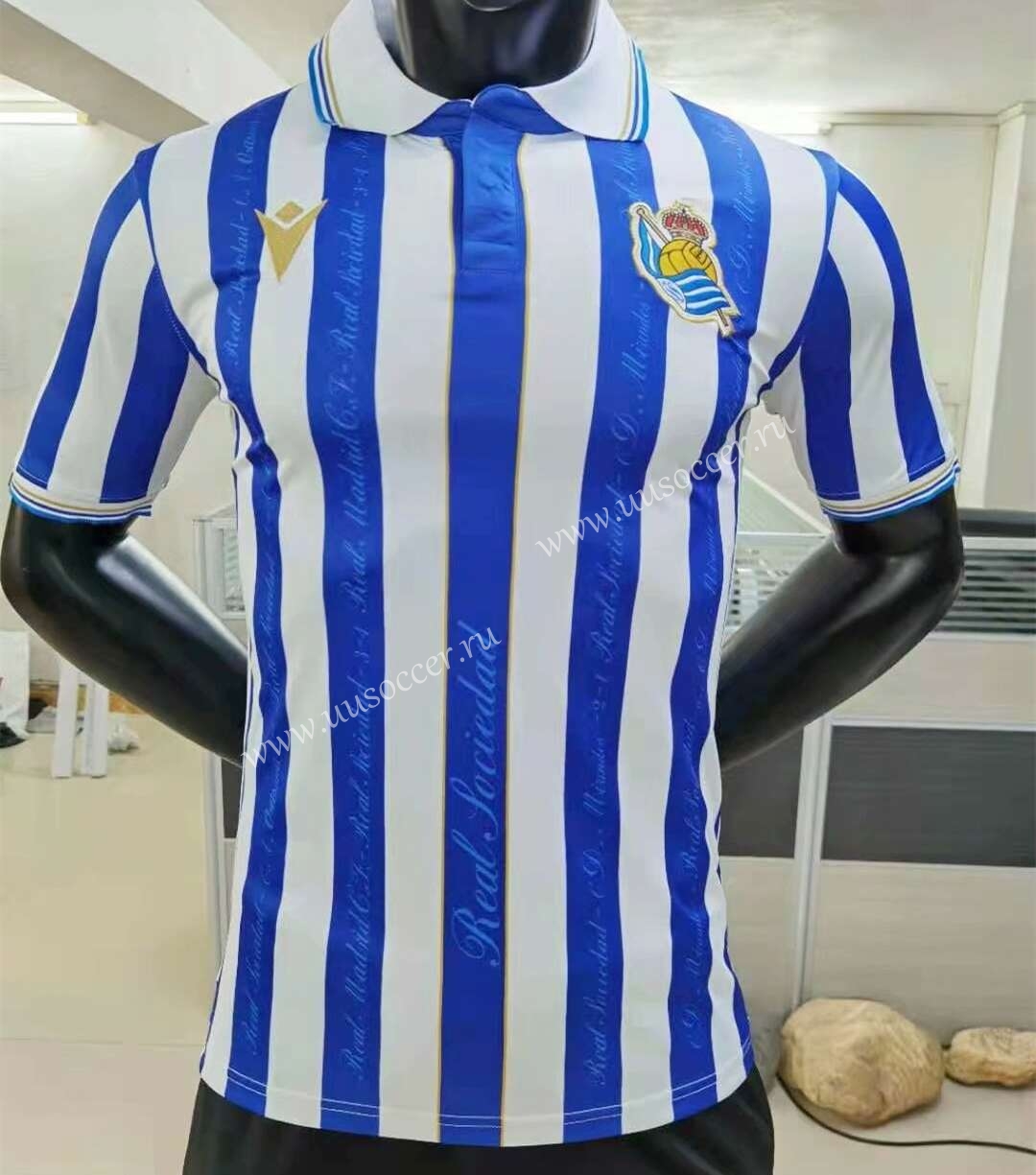 2021-2022 Real Sociedad Home Football Soccer T-Shirt Maillot