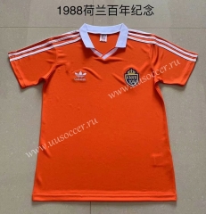 1988 Commemorative Edition Retro Version Netherlands OrangeThailand Soccer Jersey AAA-XY