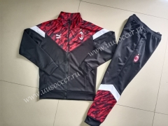 2021-2022 AC Milan Black & Red Soccer Jacket Uniform-GDP