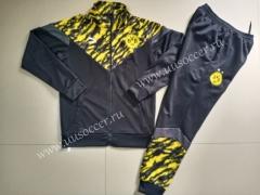 2021-2022 Borussia Dortmund Yellow & Black Soccer Jacket Uniform-GDP
