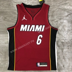 2020-2021 NBA Miami Heat Red #6 Jersey-311