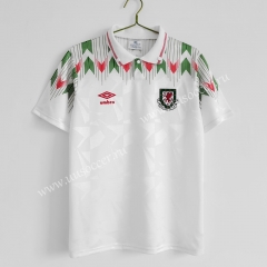 Retro Version Wales White Thailand Soccer Jersey AAA-C1046