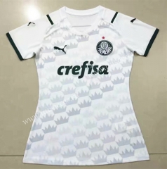 2021-22 Palmeiras Away White Thailand Female Soccer Jersey AAA