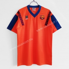 1989-92 Retro Version Barcelona Away Orange Thailand Soccer Jersey AAA-C1046