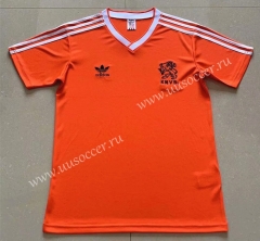 1986 Retro Version Netherlands OrangeThailand Soccer Jersey AAA-AY
