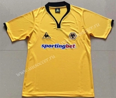 2010 Retro Version Wolverhampton Wanderers Home Yellow Thailand Soccer Jersey AAA-AY