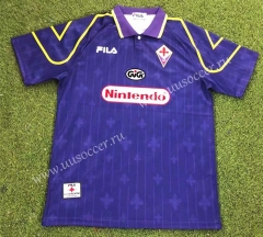 97-98 Retro Version Fiorentina Home Purple Thailand Soccer Jersey AAA-503