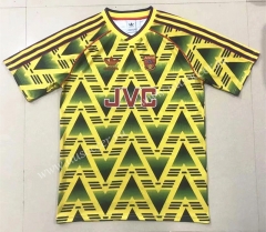 91-93 Retro Version arsenal Away Yellow Thailand Soccer Jersey AAA-908