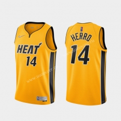 2021-2022 Reward Version NBA Miami Heat Yellow #14 Jersey-311