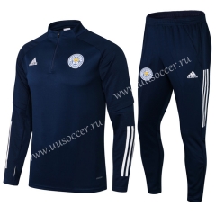 2020-2021 Leicester City Royal Blue Thailand Soccer Tracksuit Uniform-411