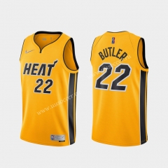 2021-2022 Reward Version NBA Miami Heat Yellow #22 Jersey-311
