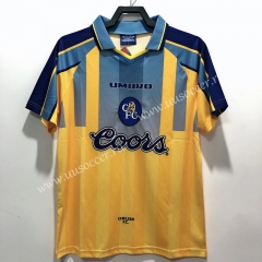 95-97 Retro Version Away Yellow Thailand Soccer Jersey AAA-811