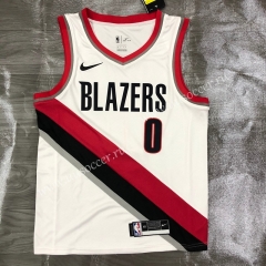 2021 NBA Portland Trail Blazers White #0 Jersey-311