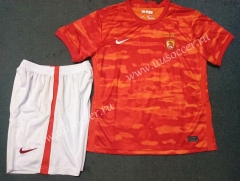 2021-2022 Guangzhou Evergrande Home Red Kids/Youth Soccer Uniform
