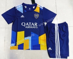 2021-2022 Boca Juniors Blue Kids/Youth Soccer Uniform