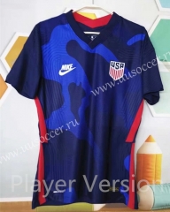 Player version 2021-2022 USA Away Blue Thailand Soccer Jersey-807