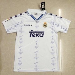 94-96 Retro Version Real Madrid Home White Thailand Soccer Jersey AAA-HR