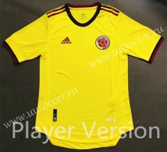 Player Version 2021-2022 Colombia Home Yellow Thailand Soccer Jersey-2027