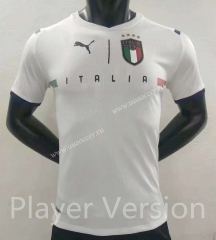 Player version 2021-2022 Italy Away White Thailand Soccer Jersey AAA