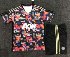 2021-2022 Special edition Manchester United Black  Soccer Uniform