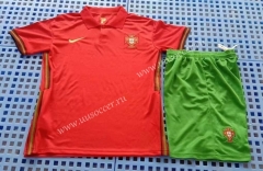 2021-2022 Portugal Home Red Soccer Uniform-709