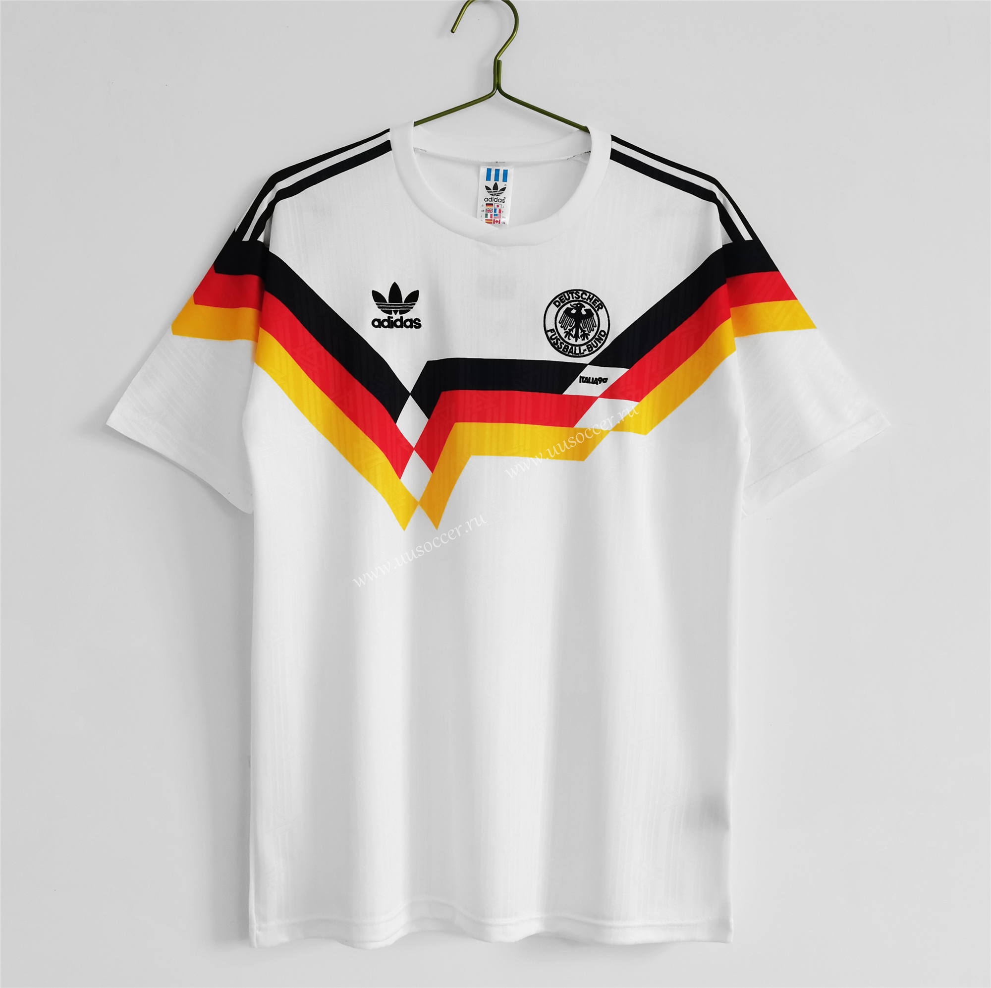 1990 Retro Version Germany Home White Thailand Soccer Jersey-c1046 ...