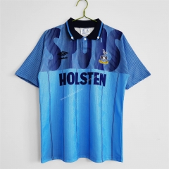 1992-1994 Tottenham Hotspur 2nd Away Blue Thailand Soccer Jersey AAA-C1046