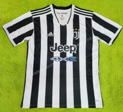 2021-2022 Juventus Home Black & White Thailand Soccer Jersey AAA-503