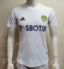Player Version 2021-2022 Leeds United Home White Thailand Soccer jersey AAA-807