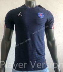 Player version 2021-2022 Paris SG Royal Blue Thailand Training Soccer Jersey AAA