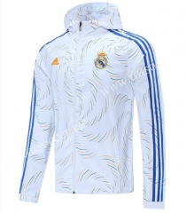 2021-22 Real Madrid White Wind Coat With Hat-LH