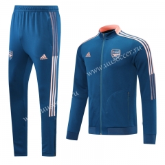 2021-2022 Arsenal Royal Blue Thailand Soccer Jacket Uniform- LH