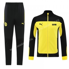 2021-2022  Borussia Dortmund Yellow & Black Soccer Jacket Uniform-LH