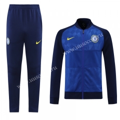 Player version 2021-2022 Chelsea Blue Soccer Thailand Jacket Uniform-LH