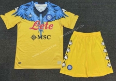 2021-2022 Napoli Goalkeeper Yellow  Soccer Uniform-GS