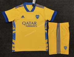 2021-2022  Boca Juniors  Yellow Soccer Uniform-GS