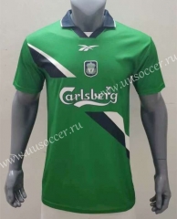 99-00 Retro Version Liverpool Away Green  Thailand Soccer Jersey AAA-416