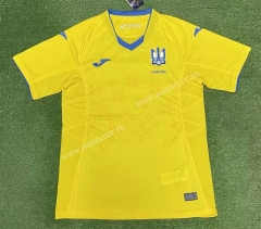 2021-2022 Ukraine Home Yellow  Thailand Soccer Jersey AAA-403