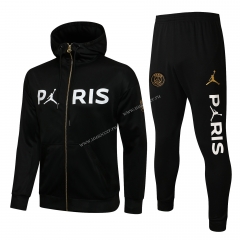 2021-2022 Paris SG Black Soccer Jacket Uniform-815