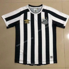 2021-2022 Santos FC Home Black & White Thailand Soccer Jersey AAA-908