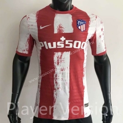 Player Version 2021-2022 Atletico Madrid Home Red & White Thailand Soccer Jersey-CS