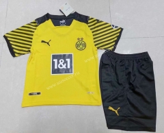 2021-2022 Borussia Dortumund Home Yellow Youth/Kids Soccer Uniform-507