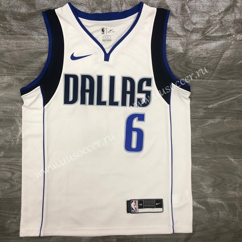 NBA Dallas Mavericks Home White (Porzingisny) #6 Jersey,Dallas