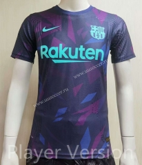 Player version 2021-2022  Barcelona Black&Purple Thailand Soccer Jersey AAA-807