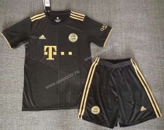 2021-2022 Bayern München Away Black Soccer Uniform-718